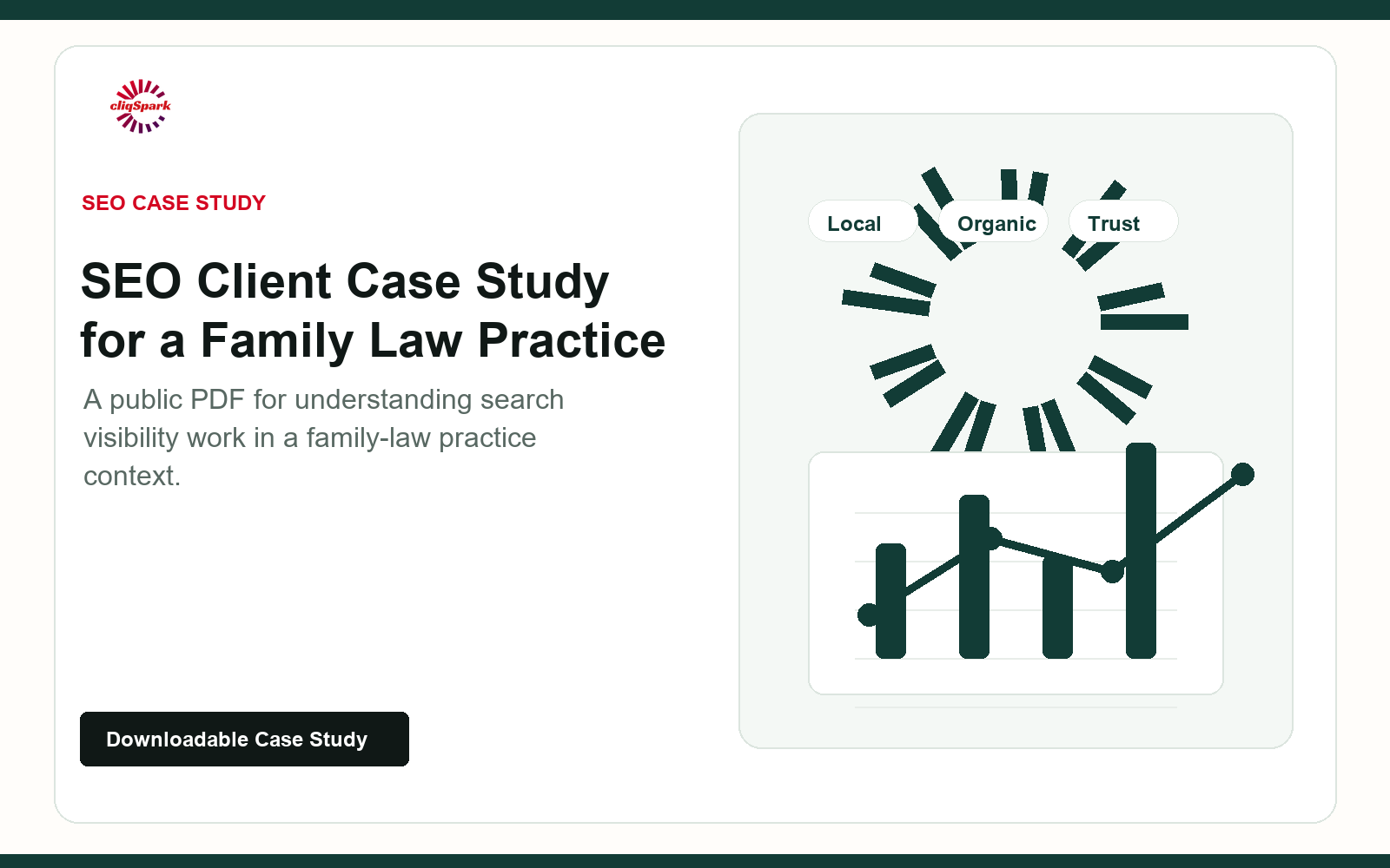 Cover art for the family law SEO client case study