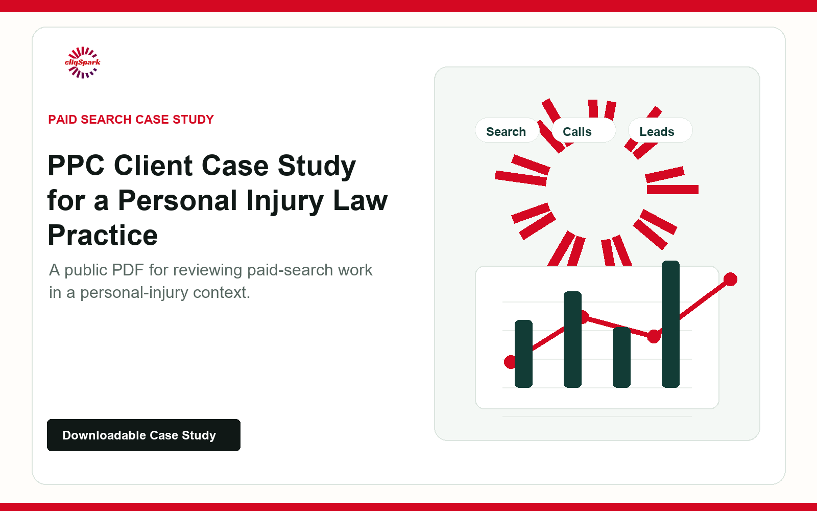 Cover art for the personal injury PPC client case study